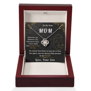 To My Mom - Love Knot Necklace - HEARTEN