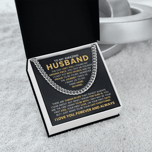 To My Amazing Husband – Cuban Link Chain - HEARTEN