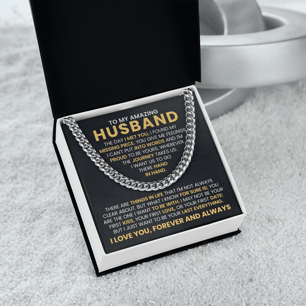 To My Amazing Husband – Cuban Link Chain - HEARTEN