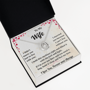 To My Wife  - Lucky In Love Necklace - HEARTEN
