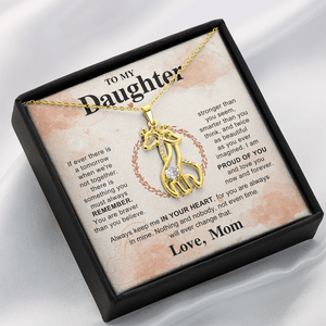 To My Beautiful Daughter - Giraffe Necklace - HEARTEN
