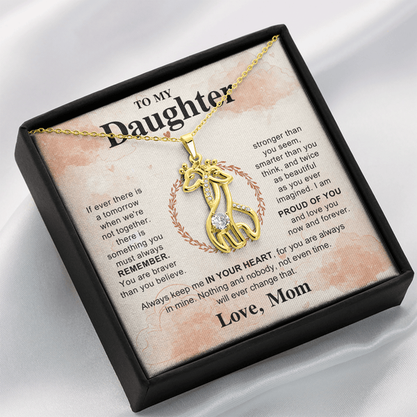 To My Beautiful Daughter - Giraffe Necklace - HEARTEN