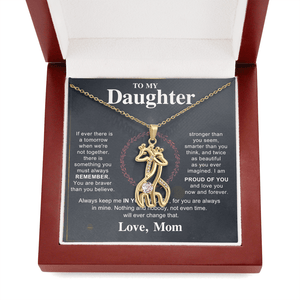 To My Beautiful Daughter - Giraffe Necklace - HEARTEN