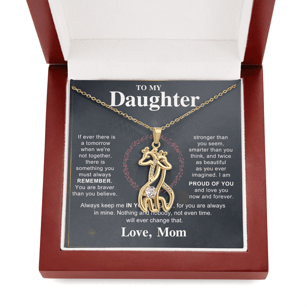 To My Beautiful Daughter - Giraffe Necklace - HEARTEN