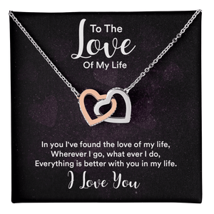 Interlocking Hearts Necklace (Yellow & White Gold Variants) - HEARTEN