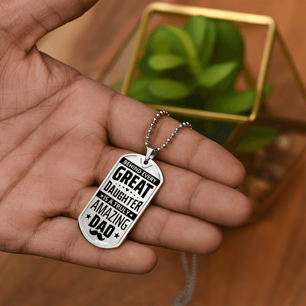 Luxury Graphic Dog Tag Necklace - HEARTEN