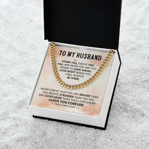 To My Amazing Husband – Cuban Link Chain - HEARTEN