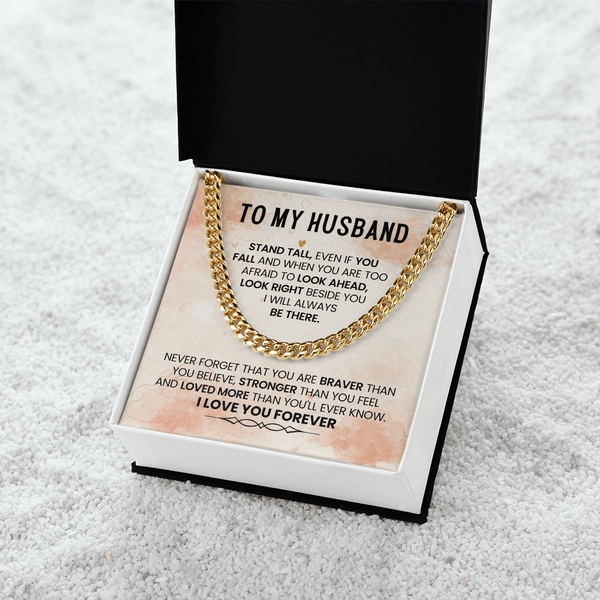 To My Amazing Husband – Cuban Link Chain - HEARTEN