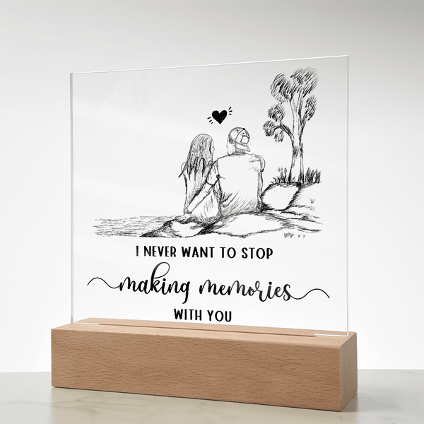 Acrylic Square Plaque - HEARTEN