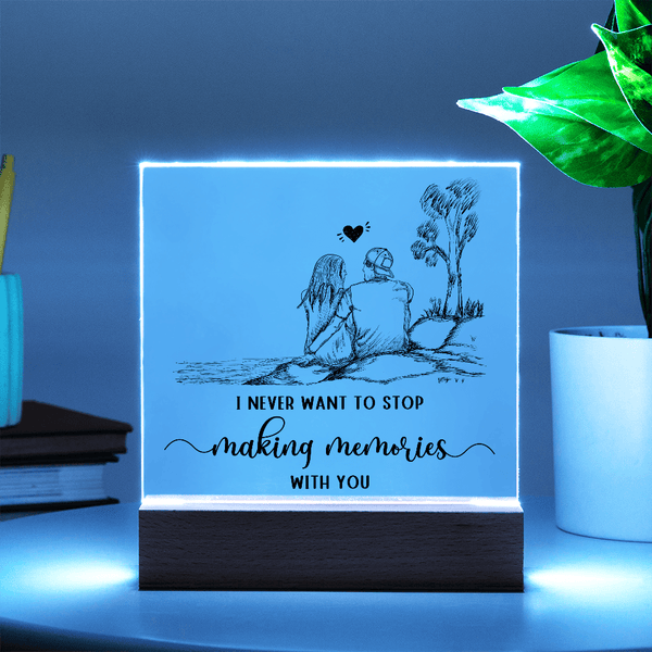 Acrylic Square Plaque - HEARTEN