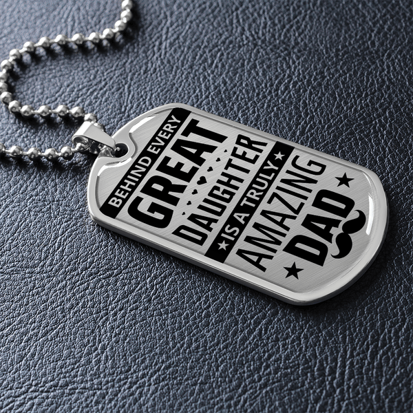 Luxury Graphic Dog Tag Necklace - HEARTEN
