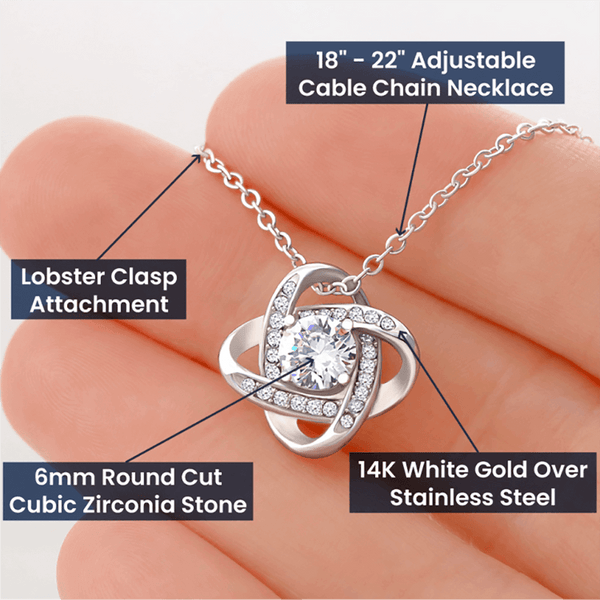 To My Beautiful Future Wife - Love Knot Necklace - HEARTEN