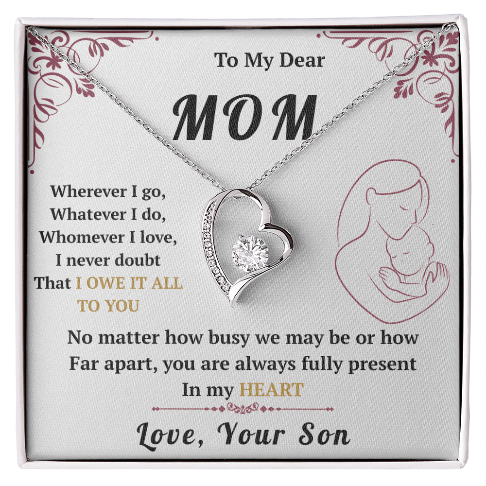 To My Mom - Forever Love Necklace - HEARTEN