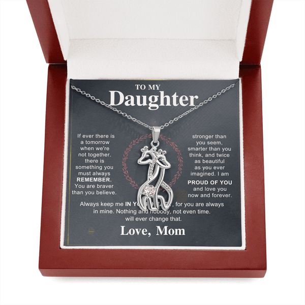 To My Beautiful Daughter - Giraffe Necklace - HEARTEN