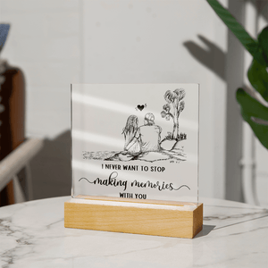 Acrylic Square Plaque - HEARTEN