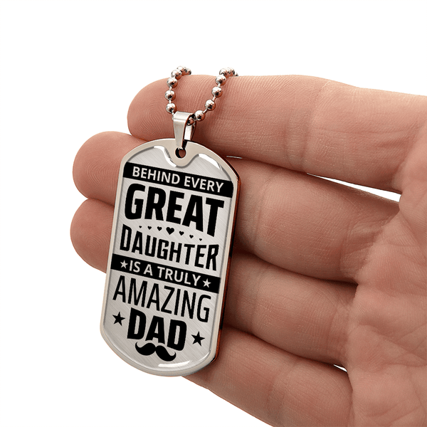 Luxury Graphic Dog Tag Necklace - HEARTEN