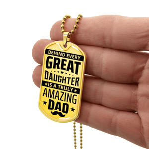Luxury Graphic Dog Tag Necklace - HEARTEN