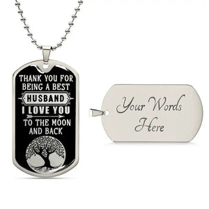 Luxury Graphic Dog Tag Necklace - HEARTEN