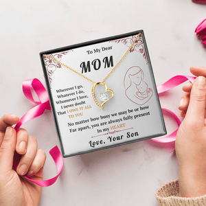 To My Mom - Forever Love Necklace - HEARTEN