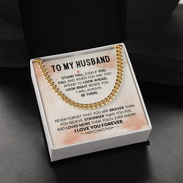 To My Amazing Husband – Cuban Link Chain - HEARTEN