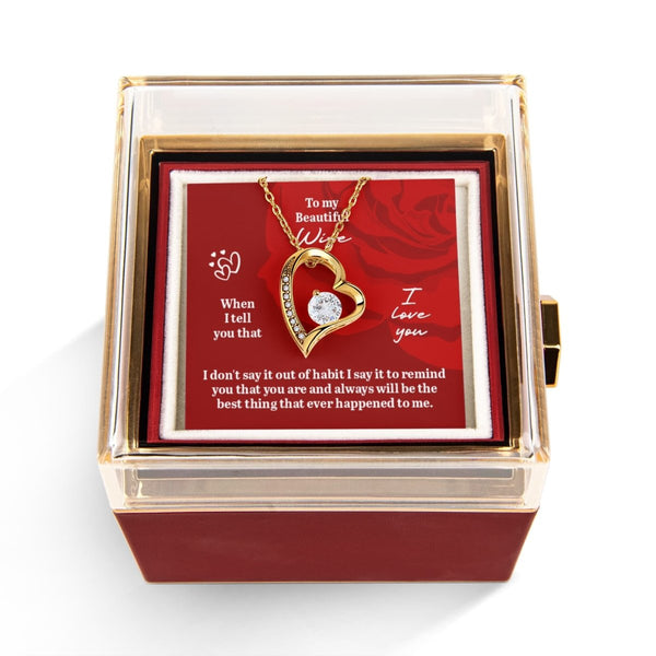 Forever Love with Rotating Rose Gift Box - HEARTEN