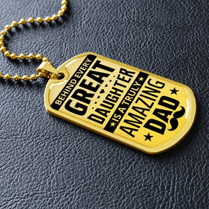 Luxury Graphic Dog Tag Necklace - HEARTEN