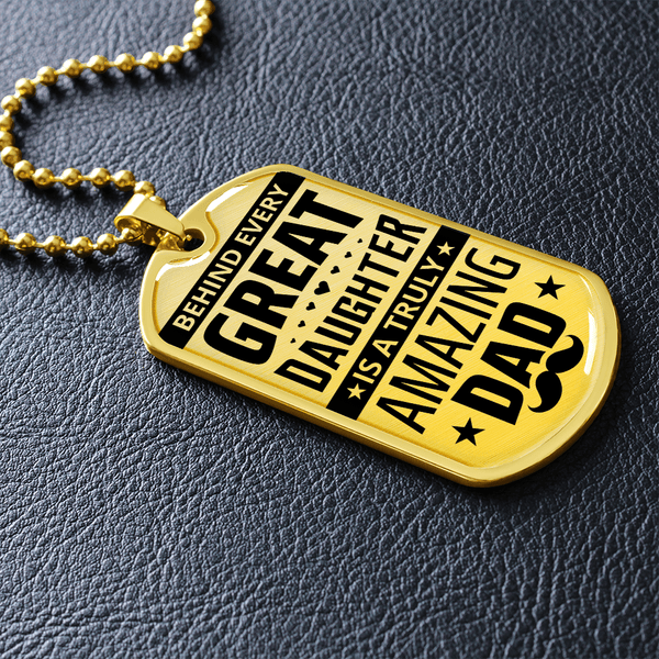 Luxury Graphic Dog Tag Necklace - HEARTEN