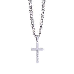 To My Amazing Husband – Personalized Cross with Cuban Link Chain - HEARTEN