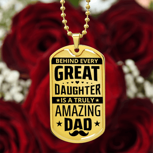 Luxury Graphic Dog Tag Necklace - HEARTEN