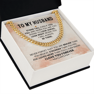 To My Amazing Husband – Cuban Link Chain - HEARTEN
