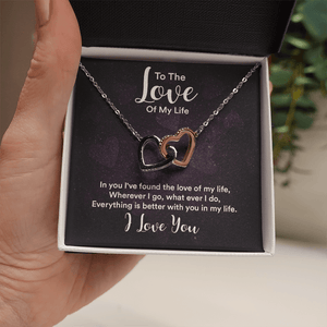 Interlocking Hearts Necklace (Yellow & White Gold Variants) - HEARTEN