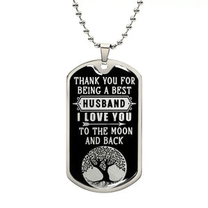 Luxury Graphic Dog Tag Necklace - HEARTEN