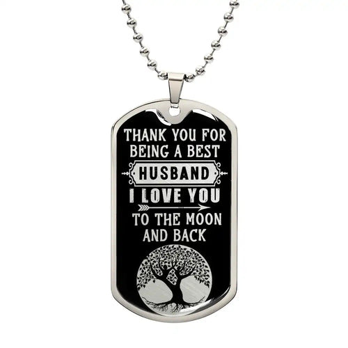 Luxury Graphic Dog Tag Necklace - HEARTEN