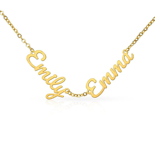 To Our Mom Personalized Name Necklace Gift Set with Message Card from Family - HEARTEN