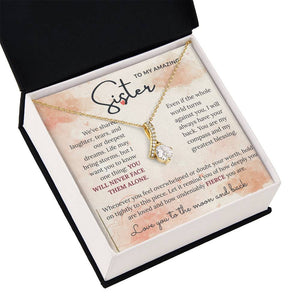 To My Amazing Sister - Alluring Beauty Necklace - HEARTEN