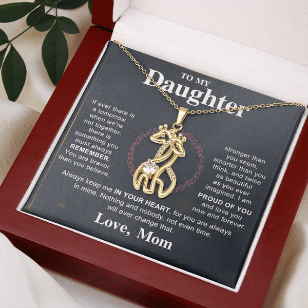 To My Beautiful Daughter - Giraffe Necklace - HEARTEN