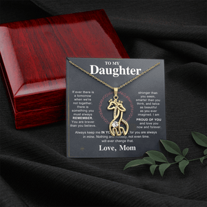 To My Beautiful Daughter - Giraffe Necklace - HEARTEN