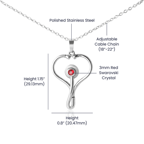 HeartScope Necklace (f/k/a Stethoscope Necklace) - HEARTEN