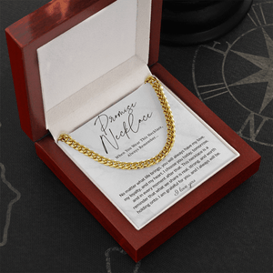 Promise Cuban Link Chain for Him - HEARTEN27