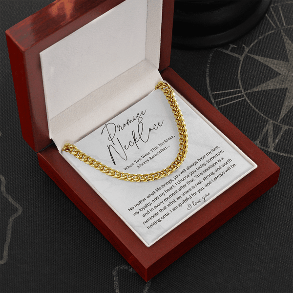 Promise Cuban Link Chain for Him - HEARTEN27