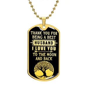 Luxury Graphic Dog Tag Necklace - HEARTEN