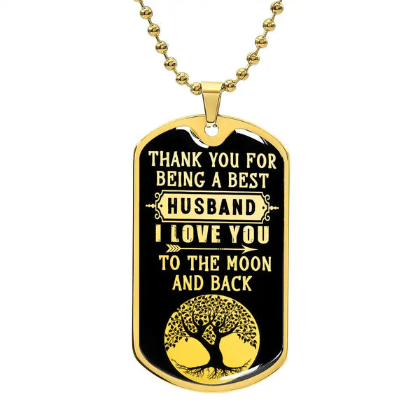 Luxury Graphic Dog Tag Necklace - HEARTEN