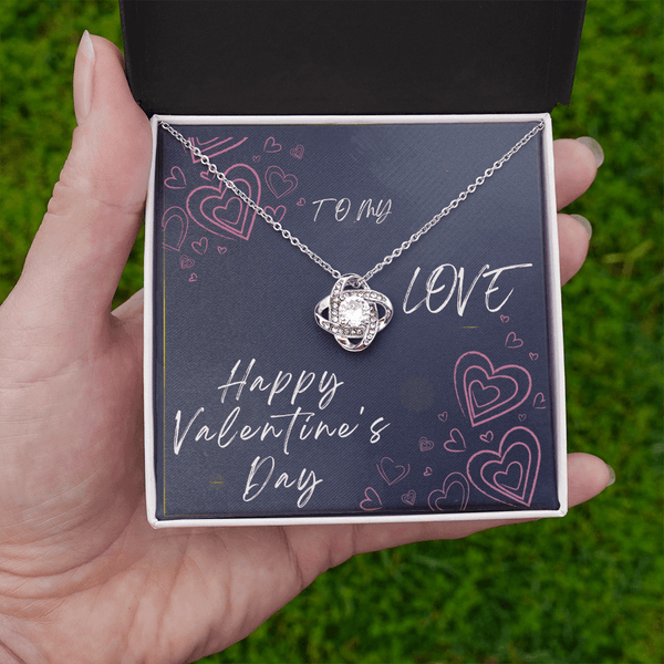 To My Love Love Knot Necklace - Valentine's Day Gift - HEARTEN