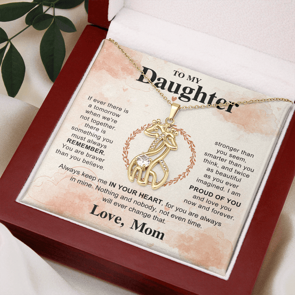 To My Beautiful Daughter - Giraffe Necklace - HEARTEN
