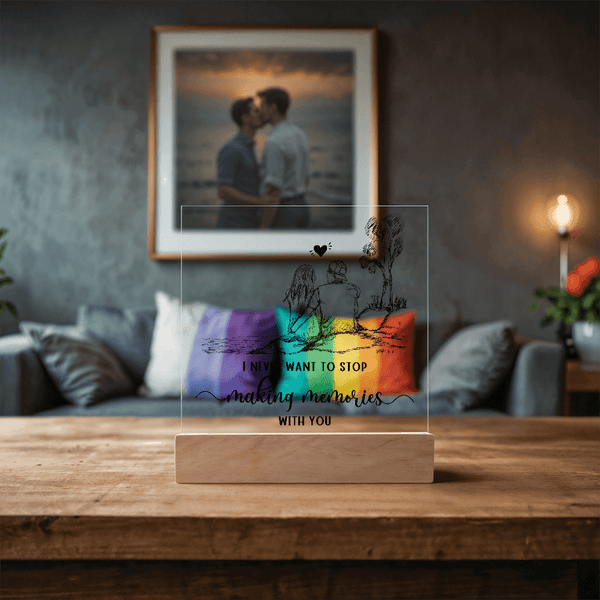 Acrylic Square Plaque - HEARTEN