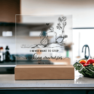 Acrylic Square Plaque - HEARTEN