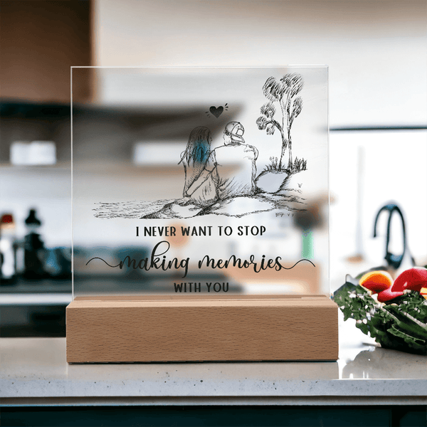 Acrylic Square Plaque - HEARTEN