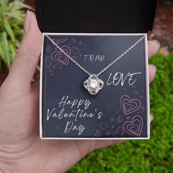 To My Love Love Knot Necklace - Valentine's Day Gift - HEARTEN