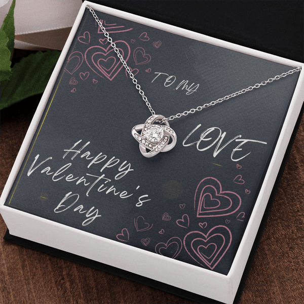 To My Love Love Knot Necklace - Valentine's Day Gift - HEARTEN