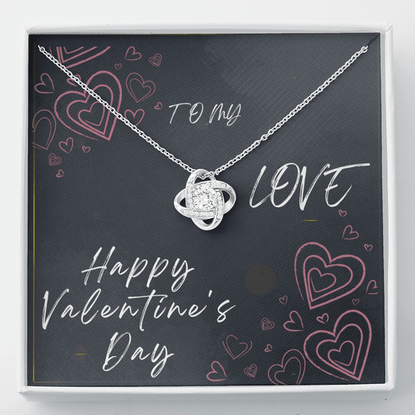 To My Love Love Knot Necklace - Valentine's Day Gift - HEARTEN